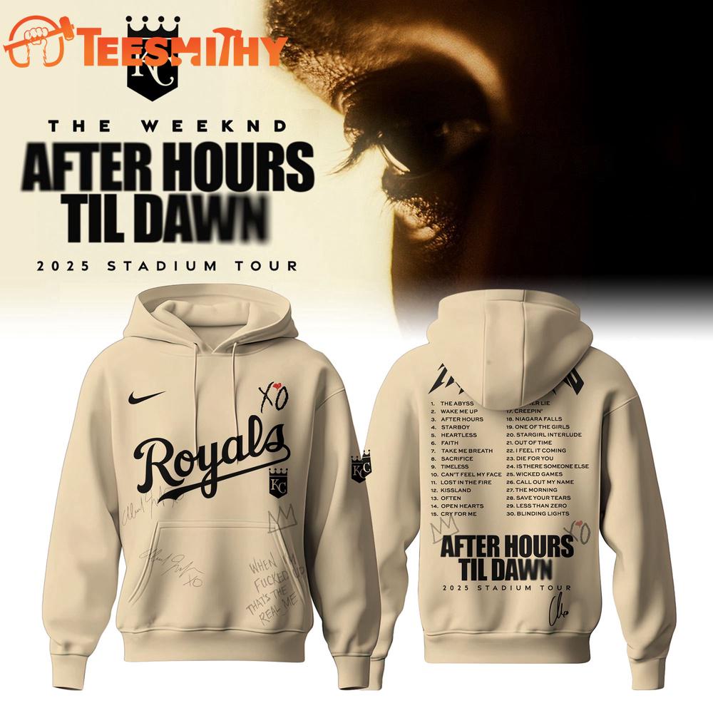Kansas City Royals x The Weeknd After Hours Til Dawn Hoodie