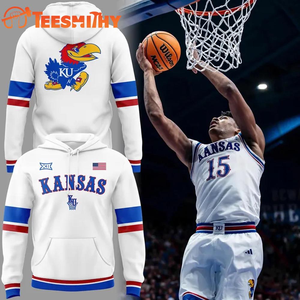 Kansas Jayhawks Basketball Throwback Uniform 2026 Hoodie Shirt