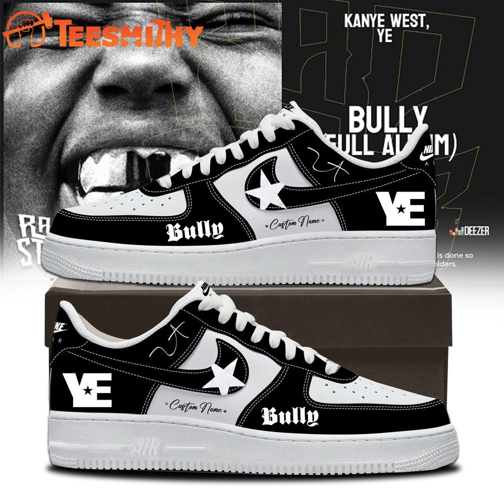 Kanye West Ye 2026 Tour Signature Black Air Force 1 Shoes Sneakers