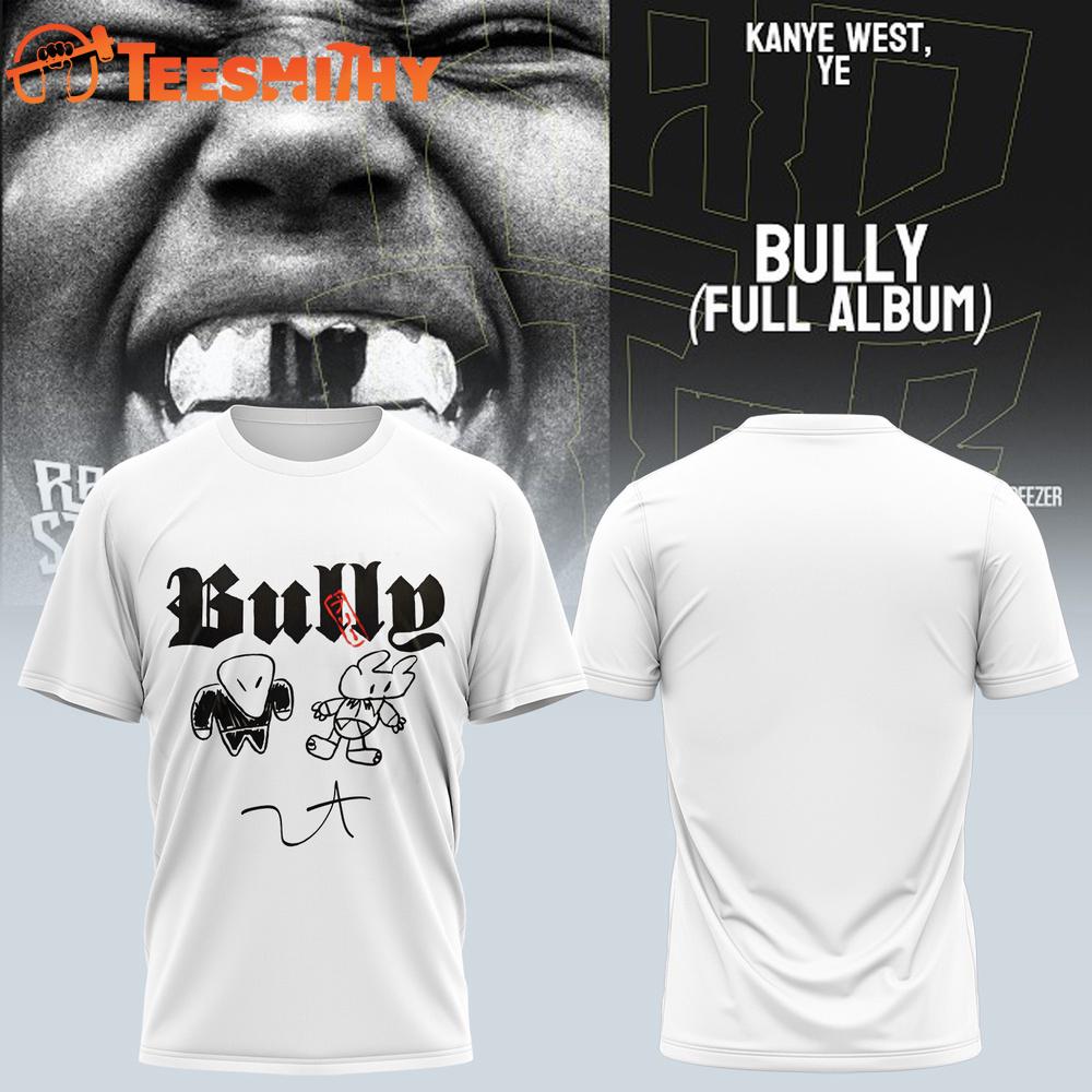 Kanye West Ye 2026 Tour Signature Bully Full Album 3D Shirt