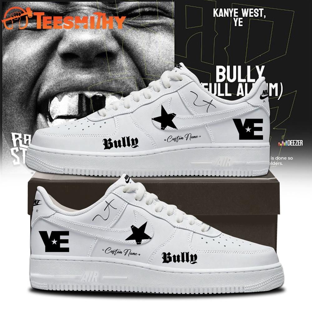 Kanye West Ye 2026 Tour Signature White Air Force 1 Shoes Sneakers 1 Kanye West Ye 2026 Tour Signature White Air Force 1 Shoes Sneakers