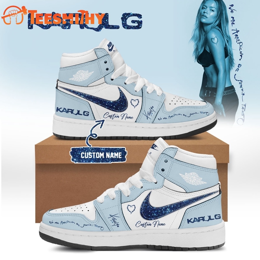 KaRol G Album NO ME ARREPIENTO DE SENTIR TANTO Air Jordan 1 Hightop Shoes