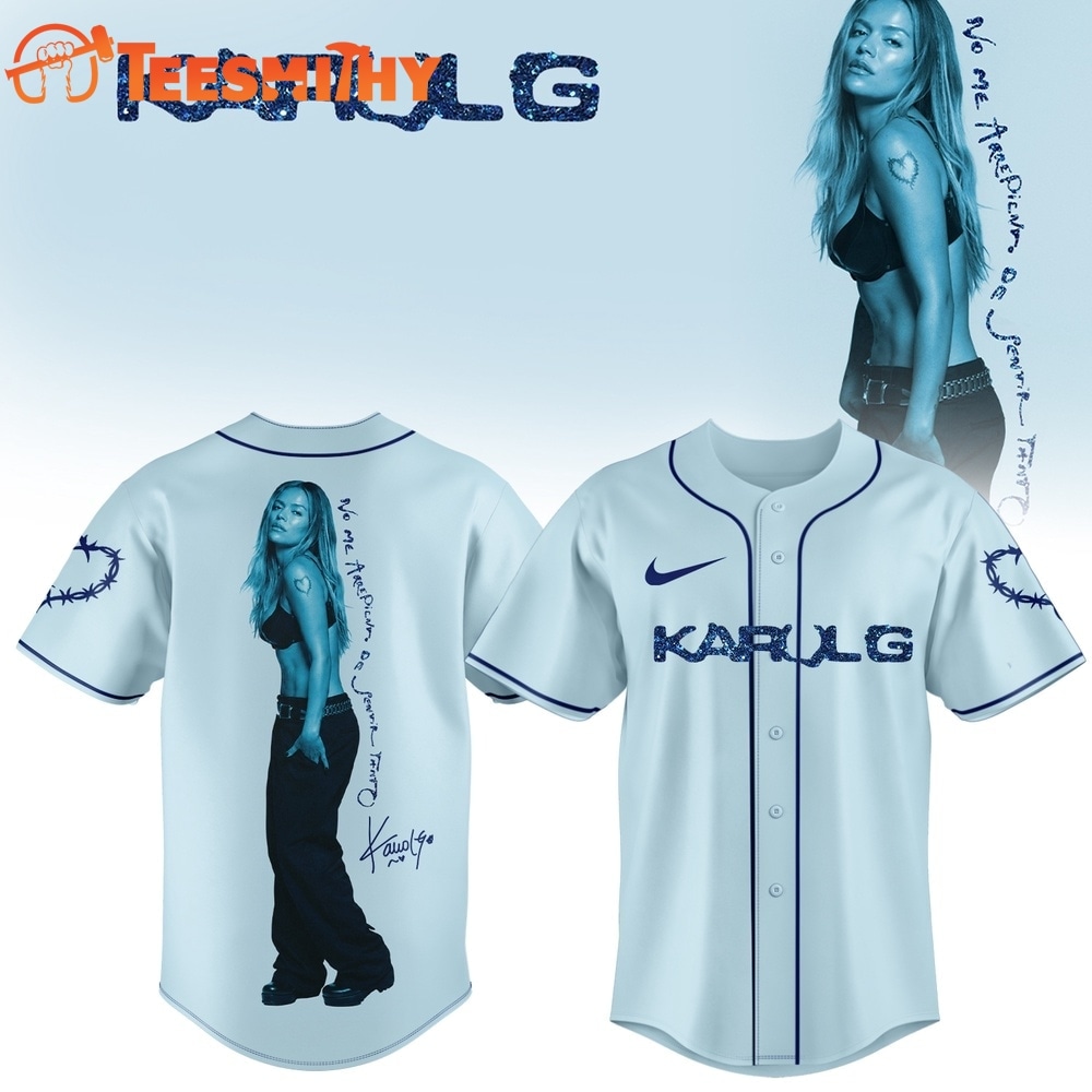 KaRol G Album NO ME ARREPIENTO DE SENTIR TANTO Chibi Baseball Jersey