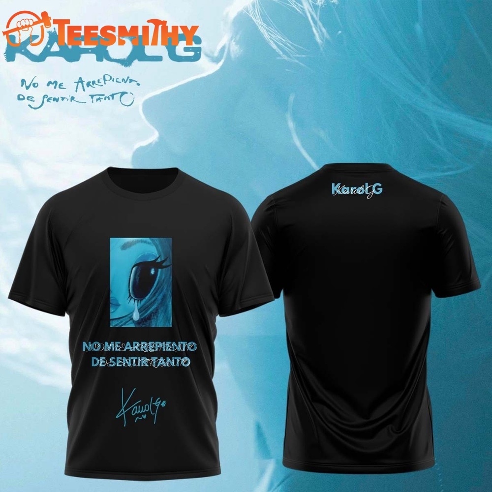 KaRol G Album NO ME ARREPIENTO DE SENTIR TANTO T Shirt