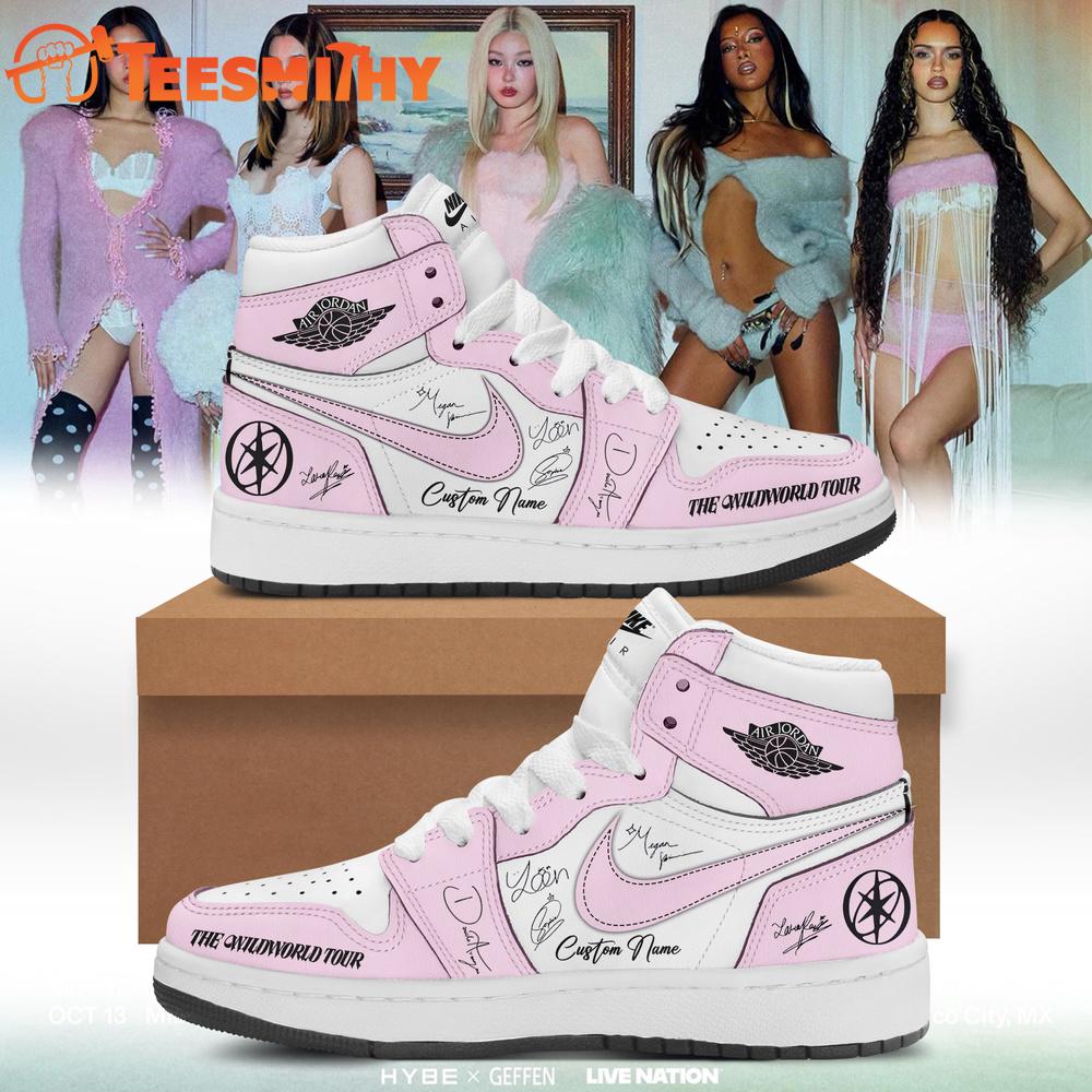 Katseye The Wildworld Tour 2026 Custom Air Jordan 1 Hightop Shoes