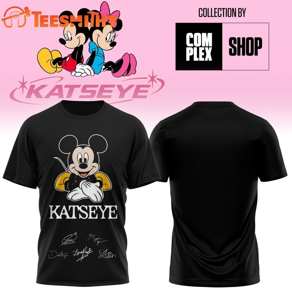 KATSEYE X MICKEY & MINNIE Signed 2026 New Design T Shirt