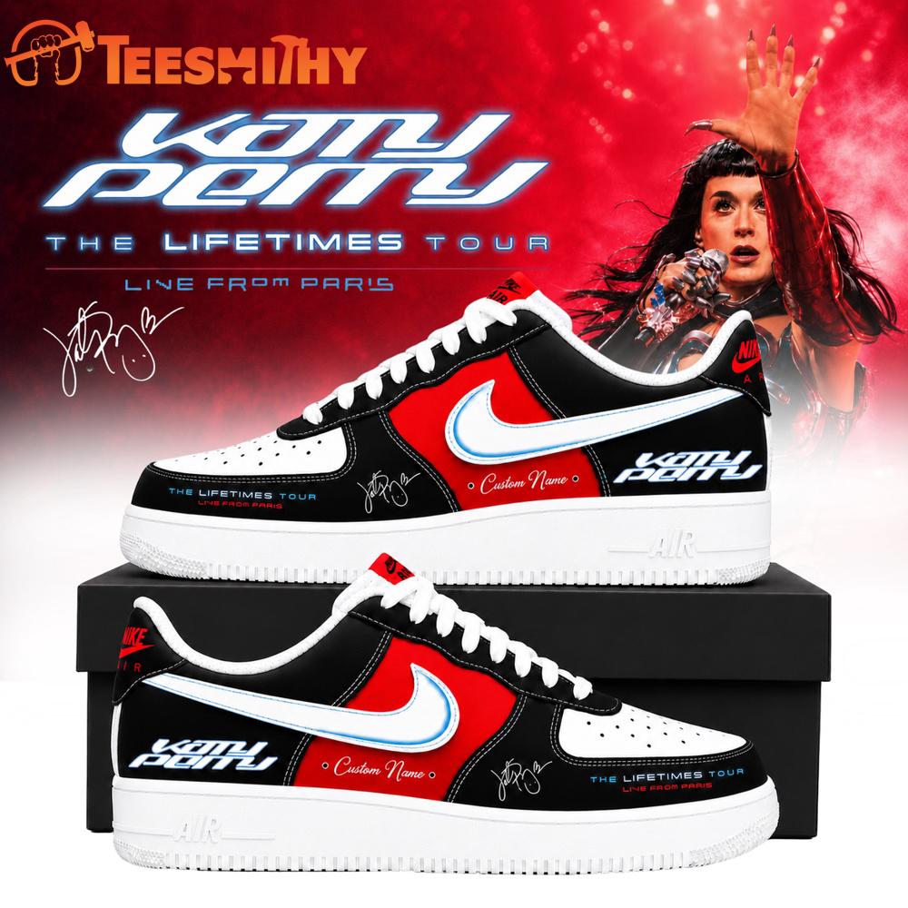Katy Perry The Lifetimes Tour Live From Paris 2026 Air Force 1 Shoes Sneaker