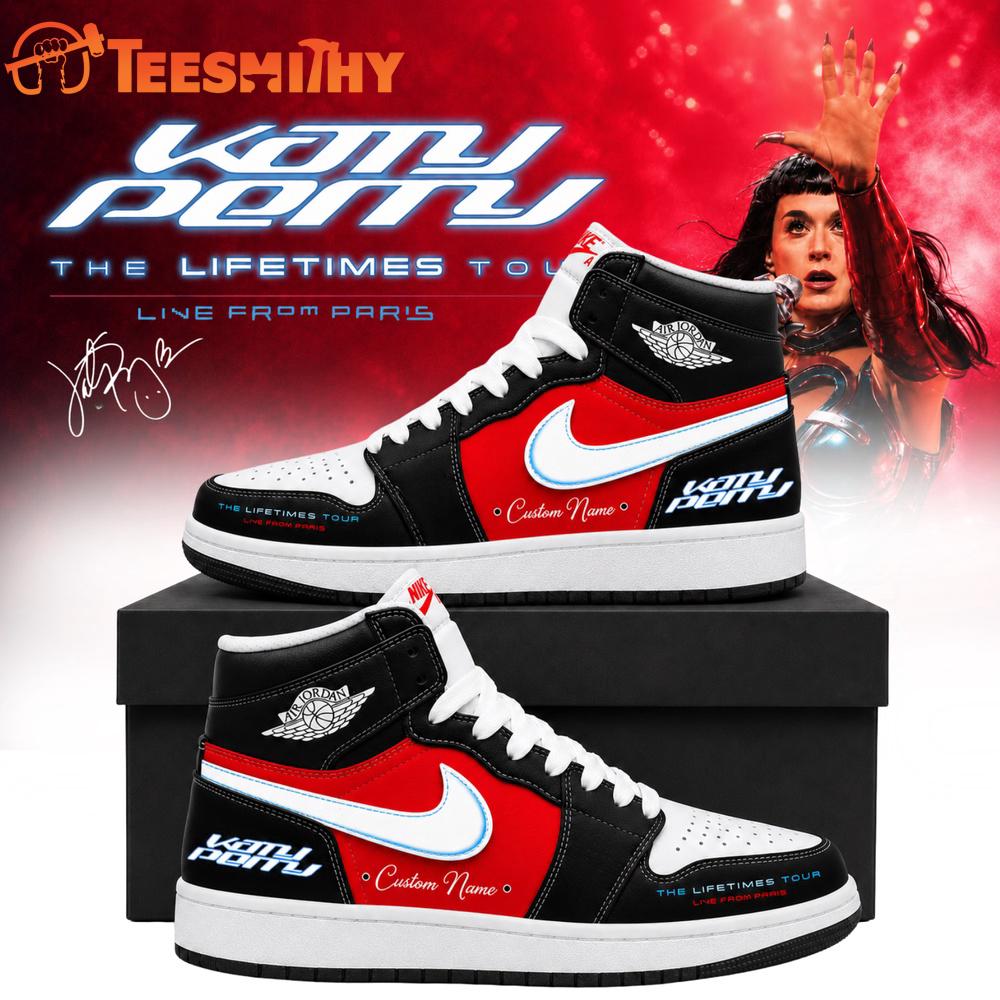 Katy Perry The Lifetimes Tour Live From Paris 2026 Air Jordan 1 Hightop Shoes