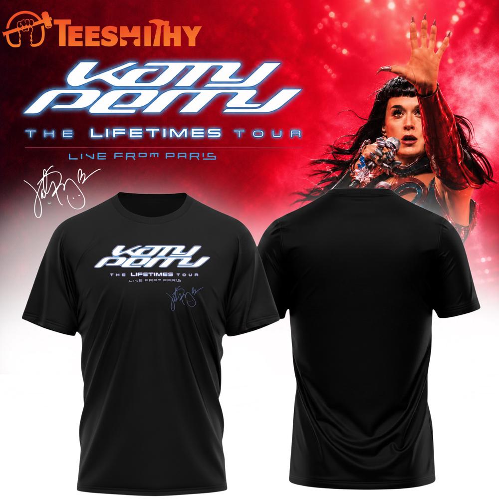 Katy Perry The Lifetimes Tour Live From Paris 2026 Signature T Shirt