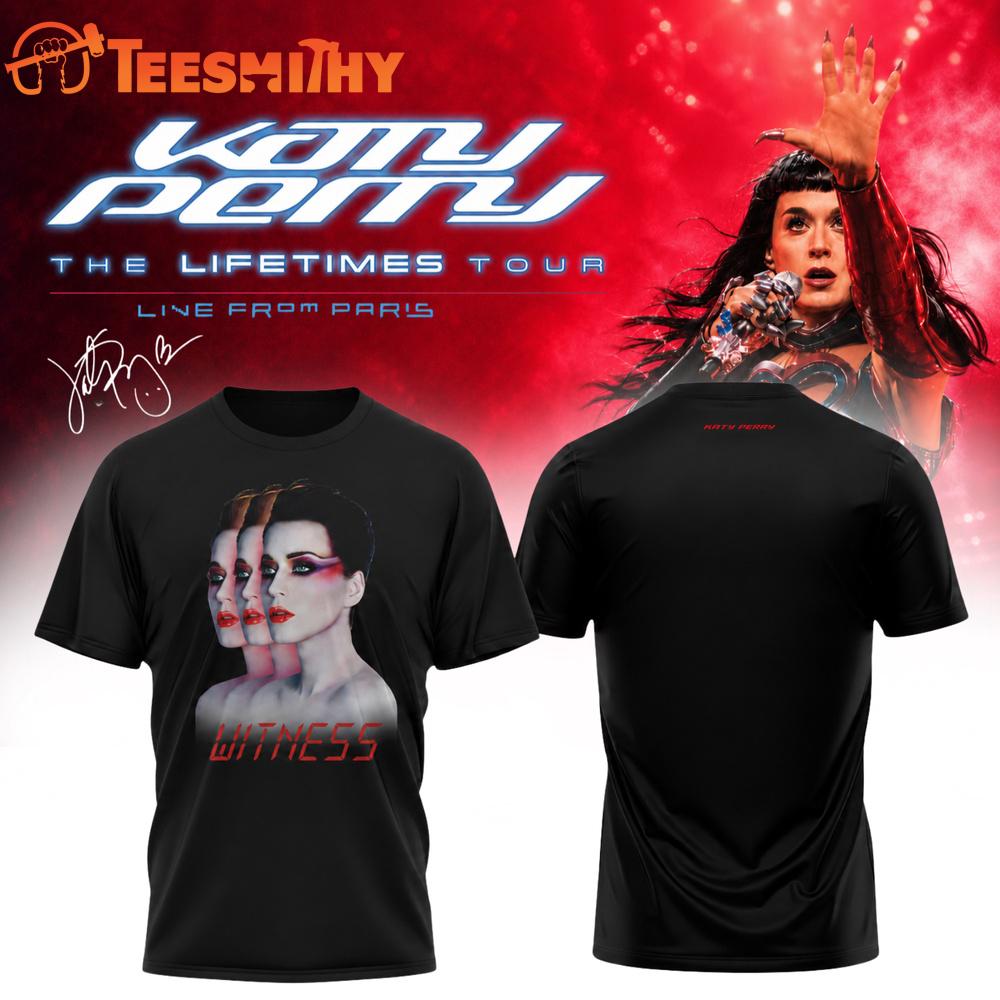 Katy Perry The Lifetimes Tour Live From Paris Graphic Limited T Shirt