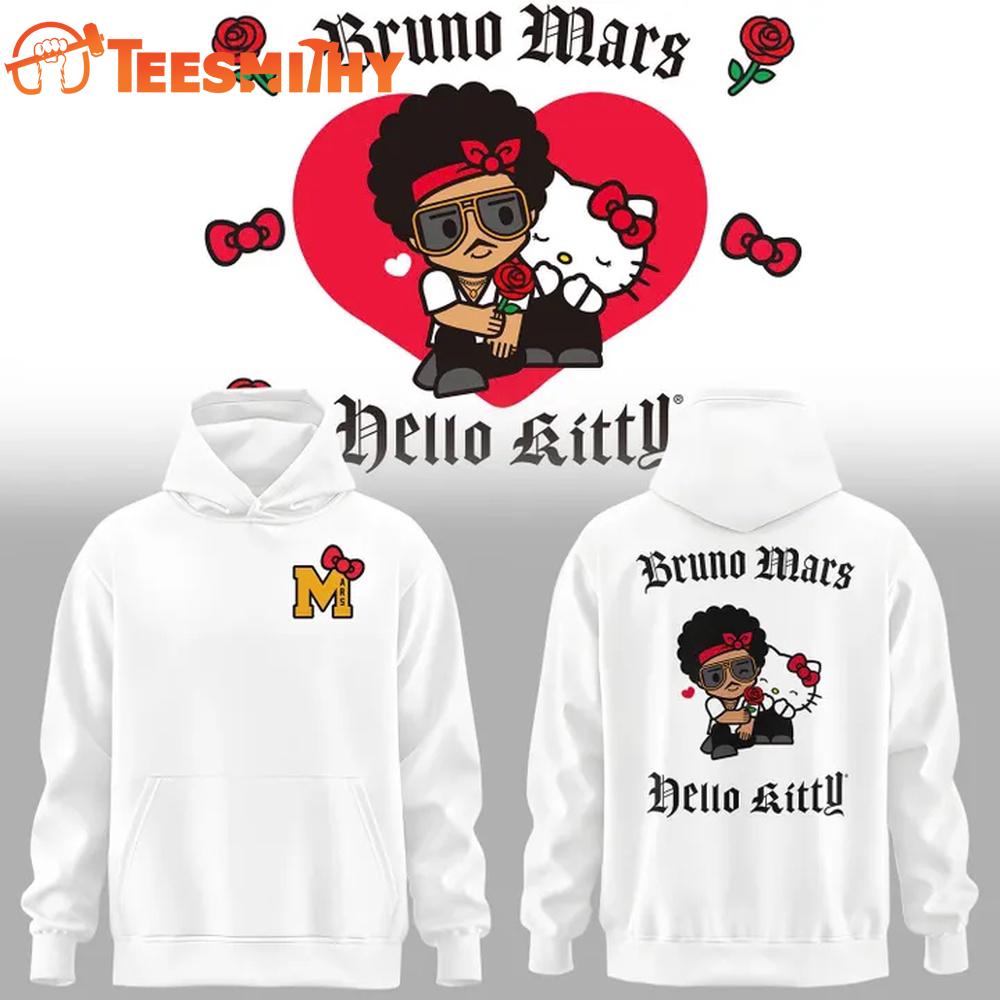 Kawaii meets Romantic HelloKitty x BrunoMars Hoodie Shirt