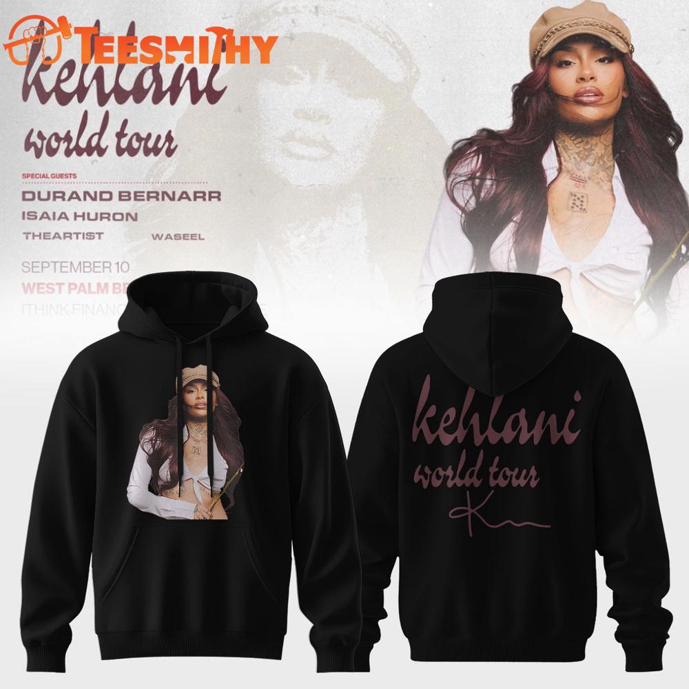 KEHLANI World Tour 2026 Limited Edition Signature Black Hoodie