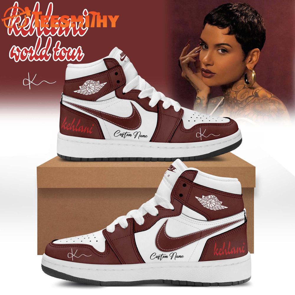 KEHLANI World Tour 2026 Limited Edition Signature Red Air Jordan 1 Shoes