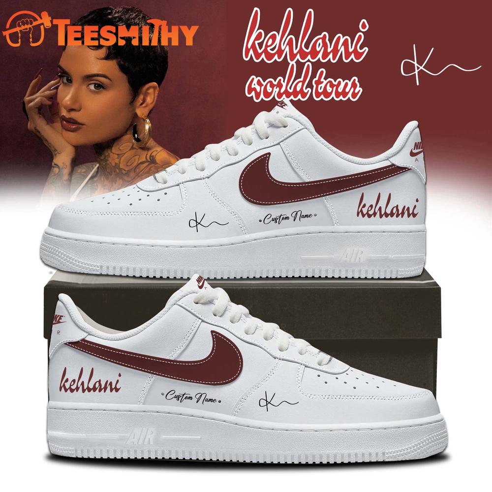 KEHLANI World Tour 2026 Limited Edition Signature White Air Force 1 Shoes