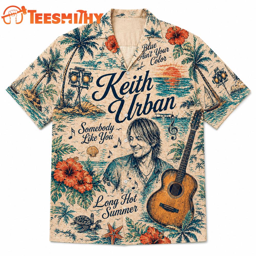 Keith Urban Tropical Summer Vibes Hawaiian Shirt