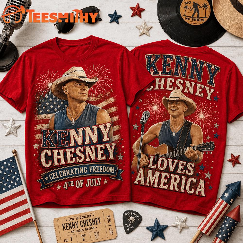 Kenny Chesney America 250 Years of Freedom Tribute T Shirt
