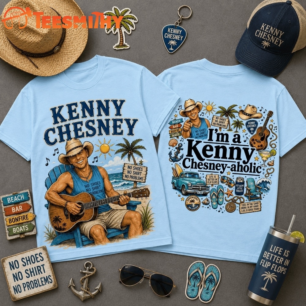 Kenny Chesney Beach Life Chesney aholic Two Sided 3D Shirt