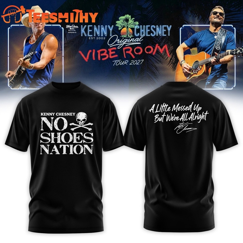 Kenny Chesney The Original Vibe Room Tour 2027 Limited Edition Black T Shirt