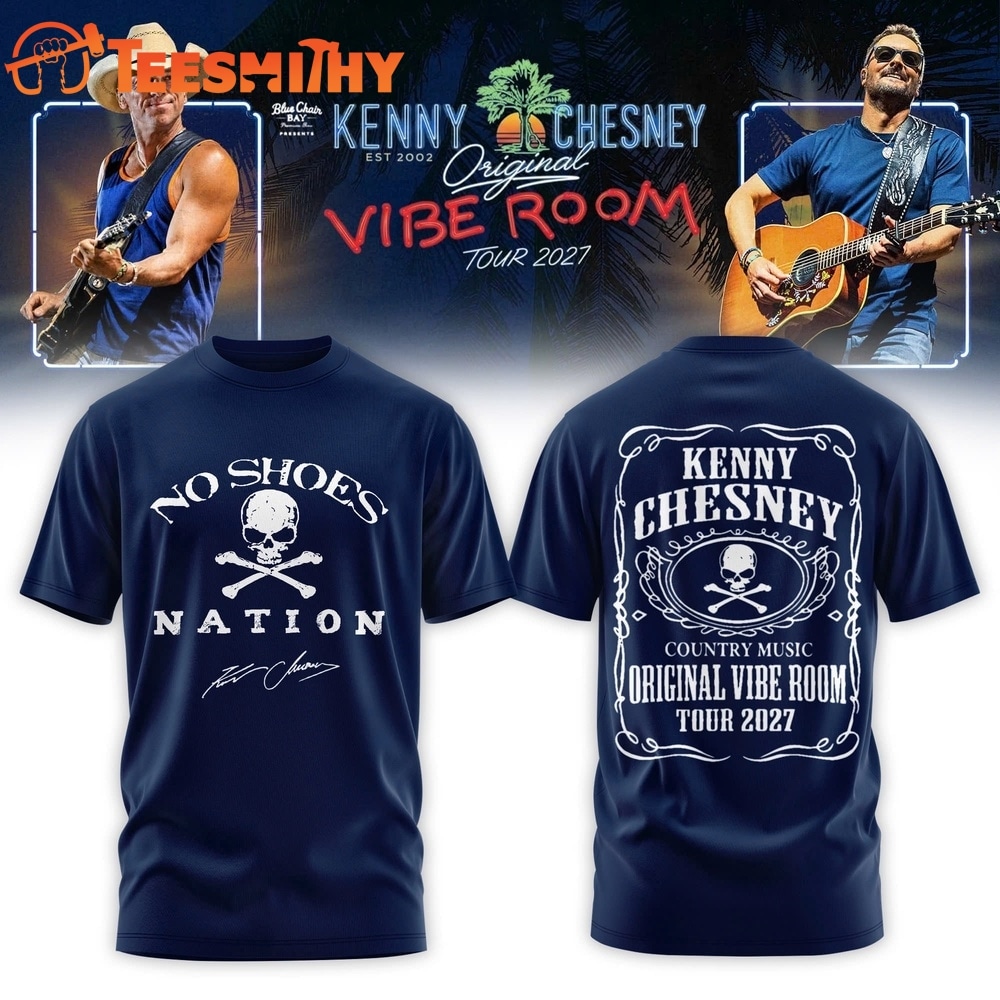 Kenny Chesney The Original Vibe Room Tour 2027 Limited Edition Blue T Shirt