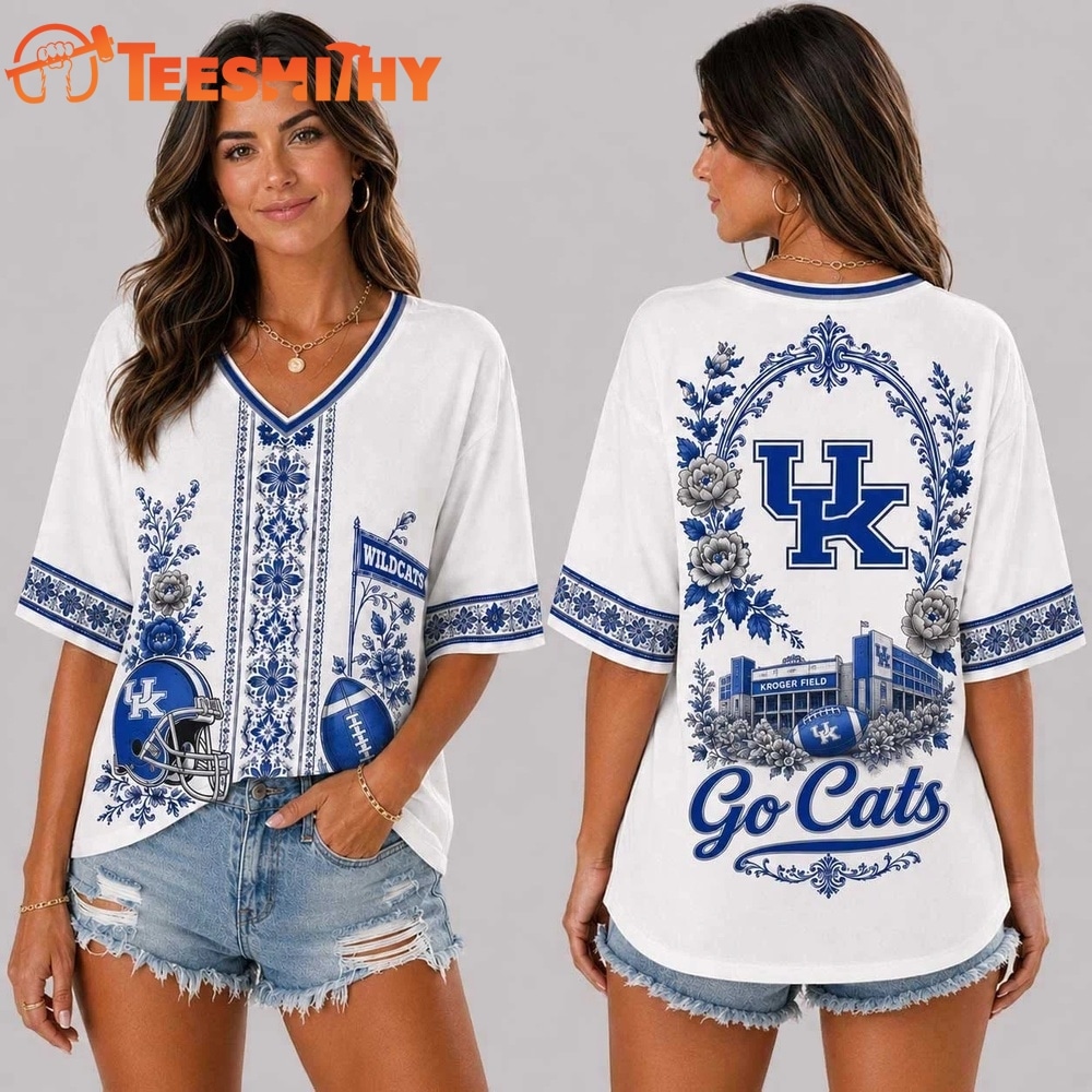 Kentucky Wildcats NCAA Collegiate Pride Collection V Neck T Shirt