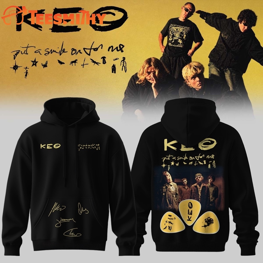 KEO Put A Smile On For Me Tour Signed 2026 Black Hoodie