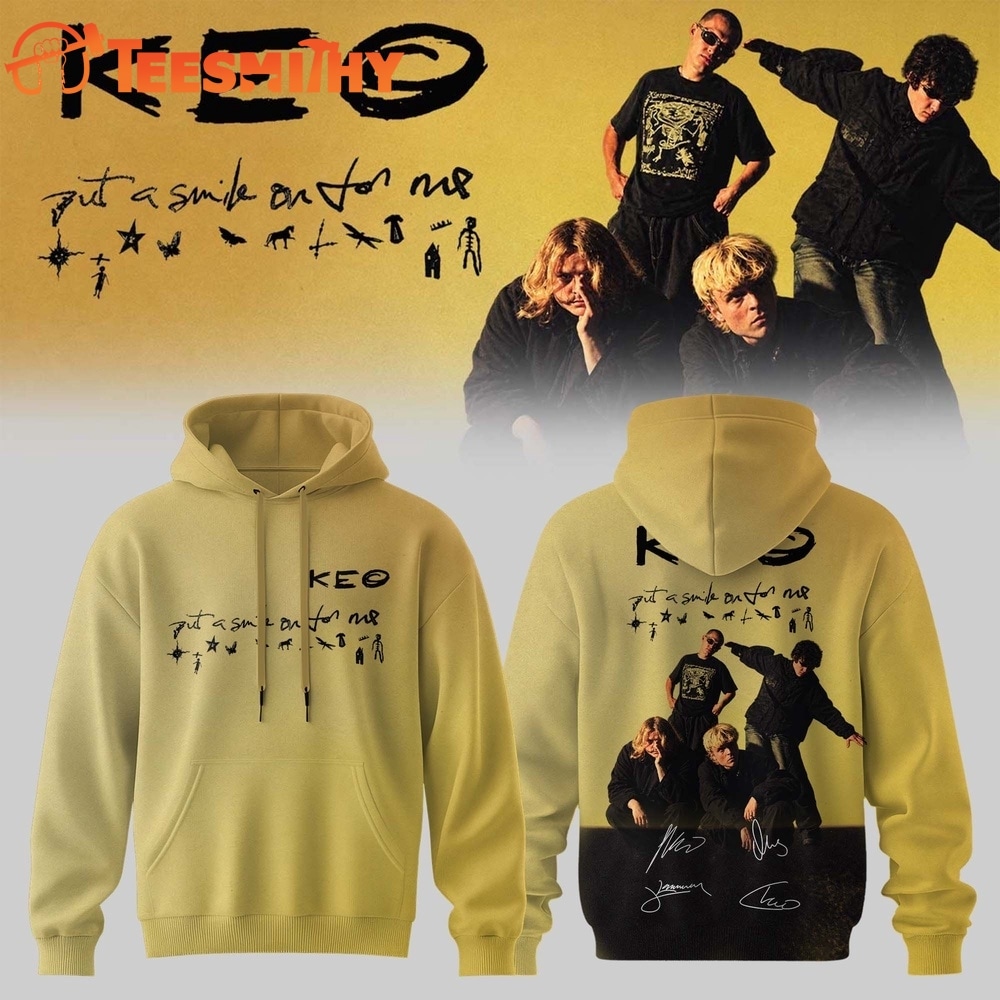 KEO Put A Smile On For Me Tour Signed 2026 Yellow Hoodie