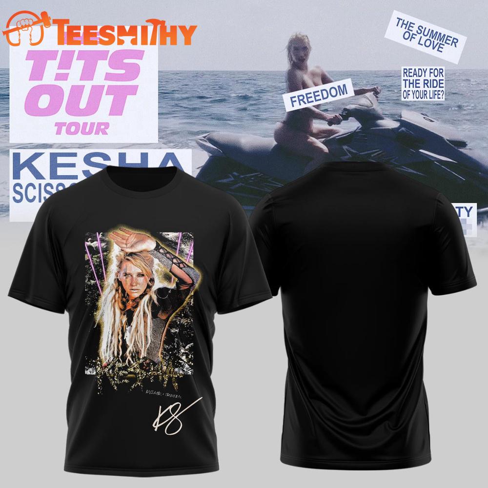 Kesha The Freedom Tour 2026 Graphic Design T Shirt