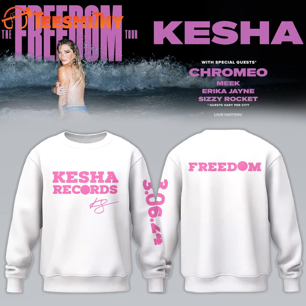 Kesha The Freedom Tour 2026 Signature Sweatshirt
