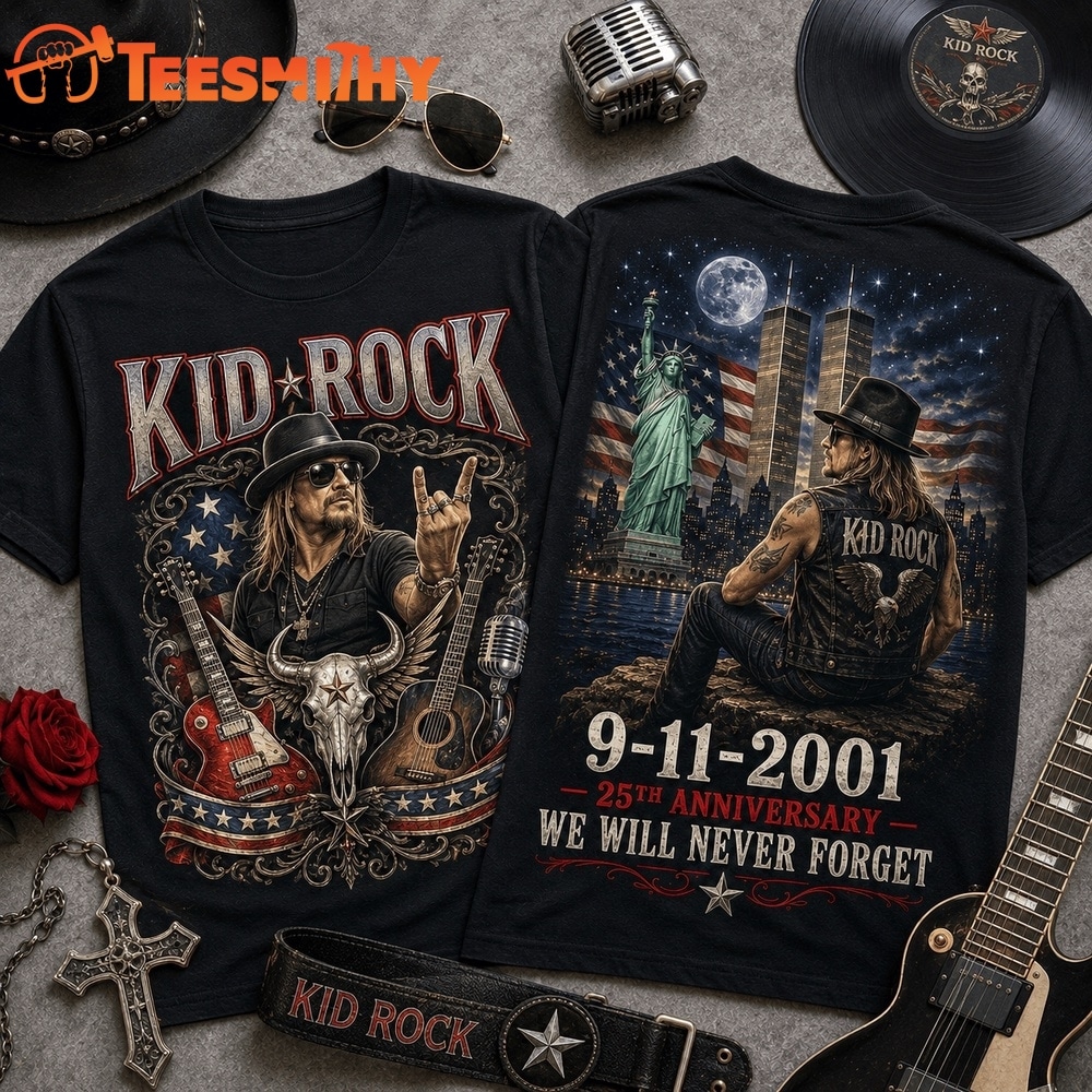 Kid Rock 911 Memorial 25th Anniversary 3D Shirt