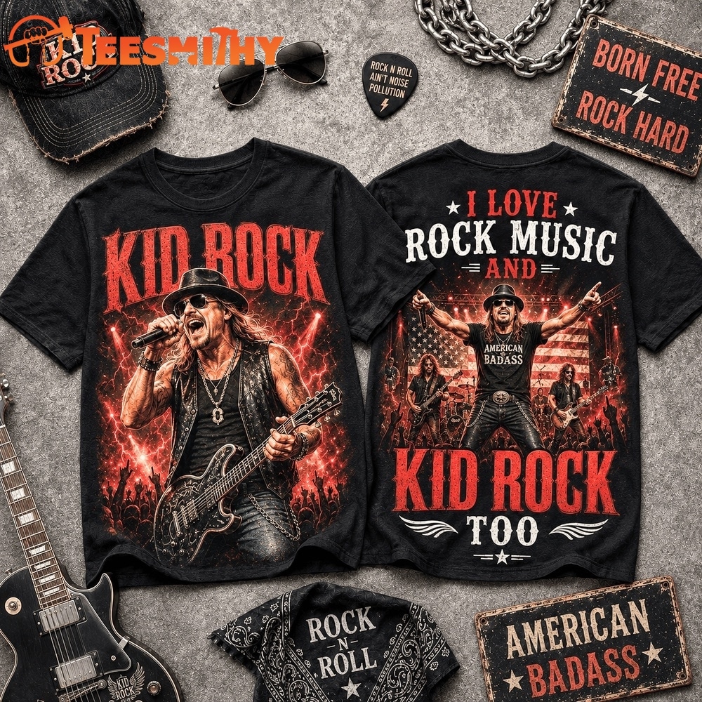 Kid Rock Born Free American Badass T Shirt
