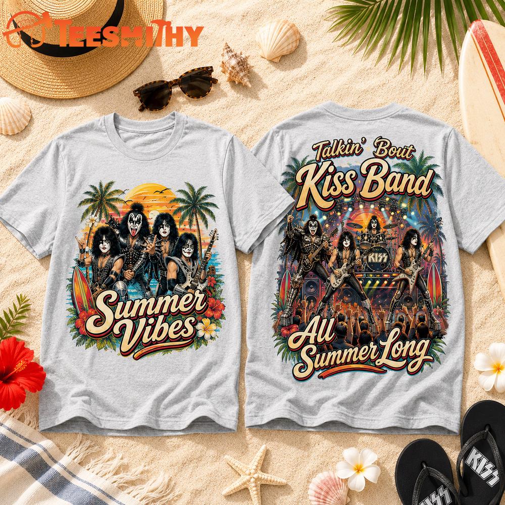 Kiss Band 2026 Summer Vibes Special New 3D Shirt