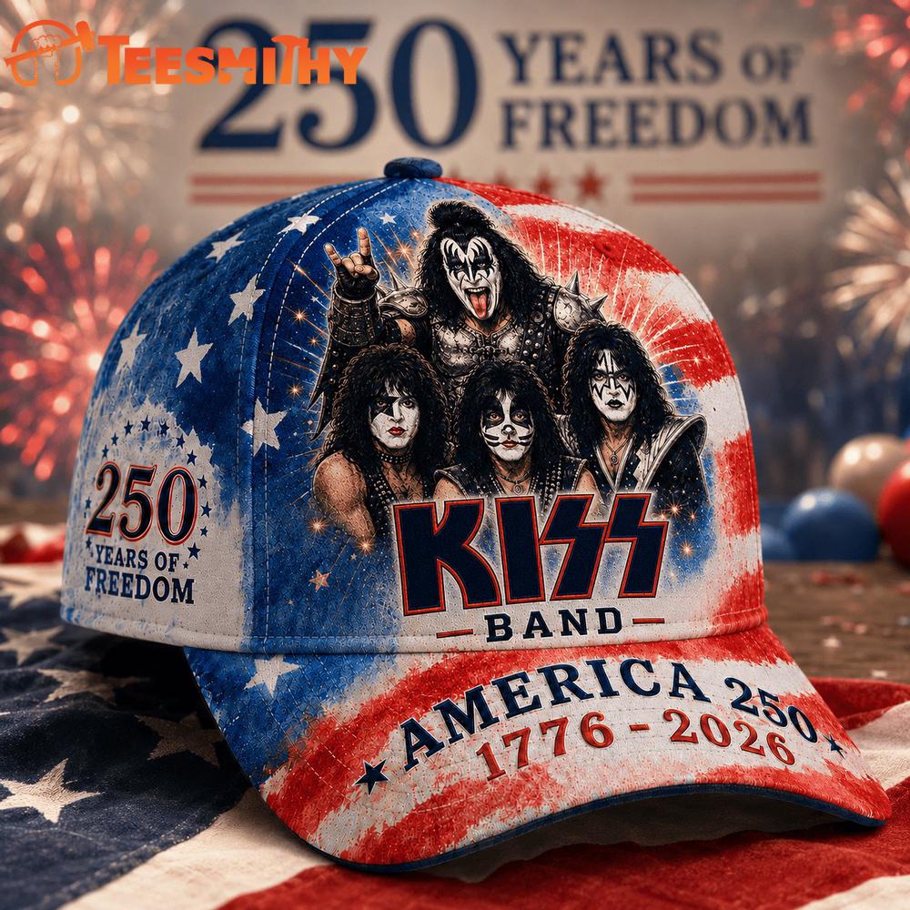 Kiss Band 250 Years Of Freedom Classic Cap