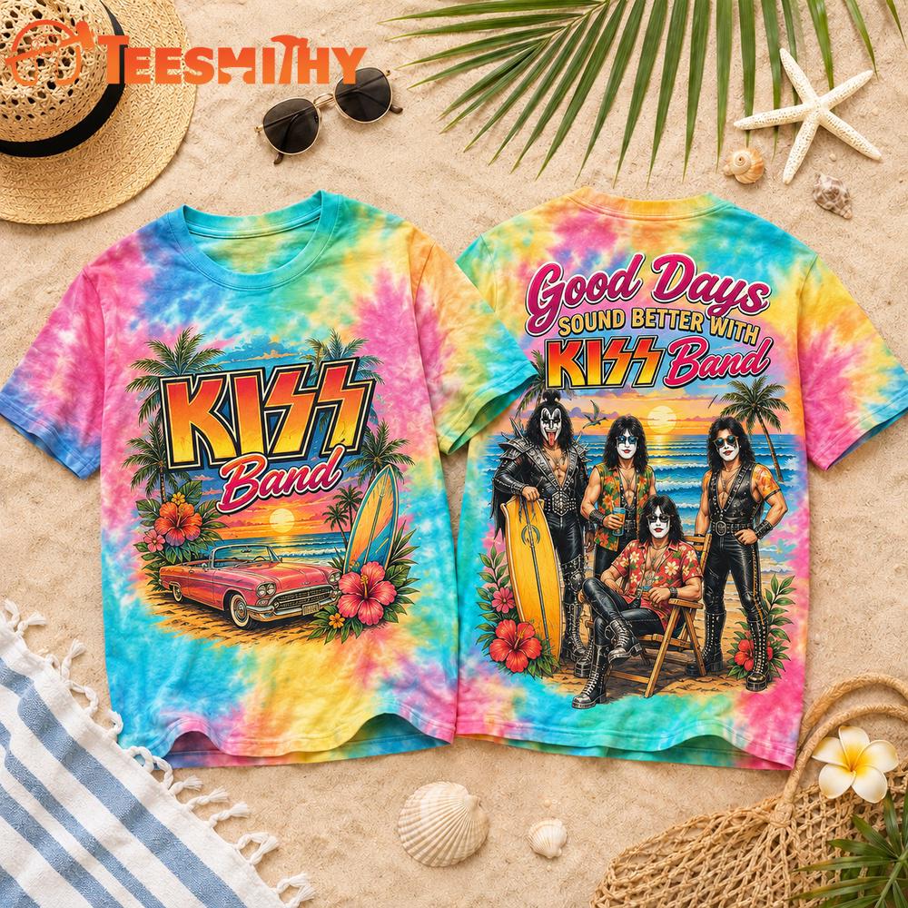 Kiss Band Good Days Summer Vibes 3D Shirt