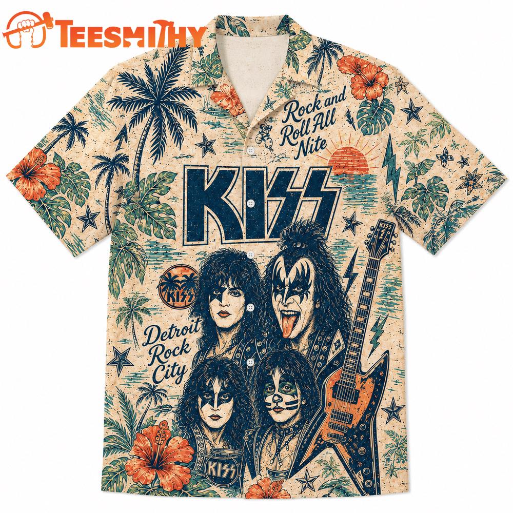 Kiss Band Tropical Summer Vibes Hawaiian Shirt