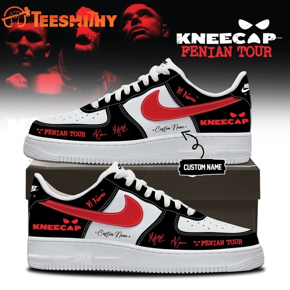 KNEECAP FENIAN TOUR Limited Edition Signature 2026 Black Air Force 1 Shoes Sneakers