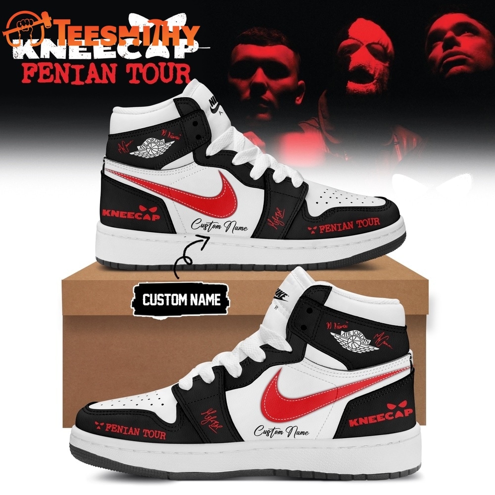 KNEECAP FENIAN TOUR Limited Edition Signature 2026 Black Air Jordan 1 Shoes Sneakers