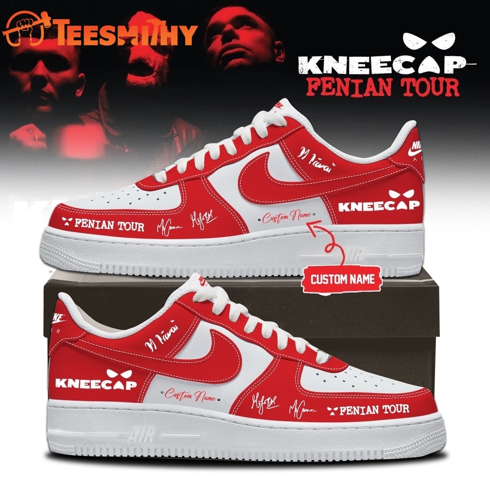 KNEECAP FENIAN TOUR Limited Edition Signature 2026 Red Air Force 1 Shoes Sneakers