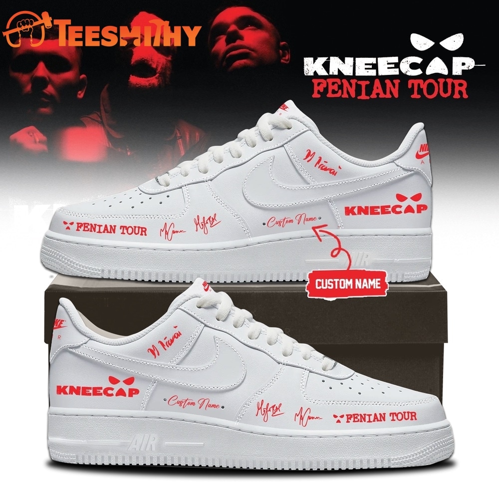 KNEECAP FENIAN TOUR Limited Edition Signature 2026 White Air Force 1 Shoes Sneakers