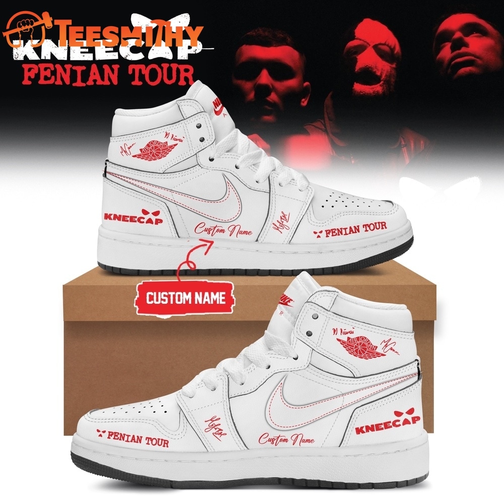 KNEECAP FENIAN TOUR Limited Edition Signature 2026 White Air Jordan 1 Shoes Sneakers