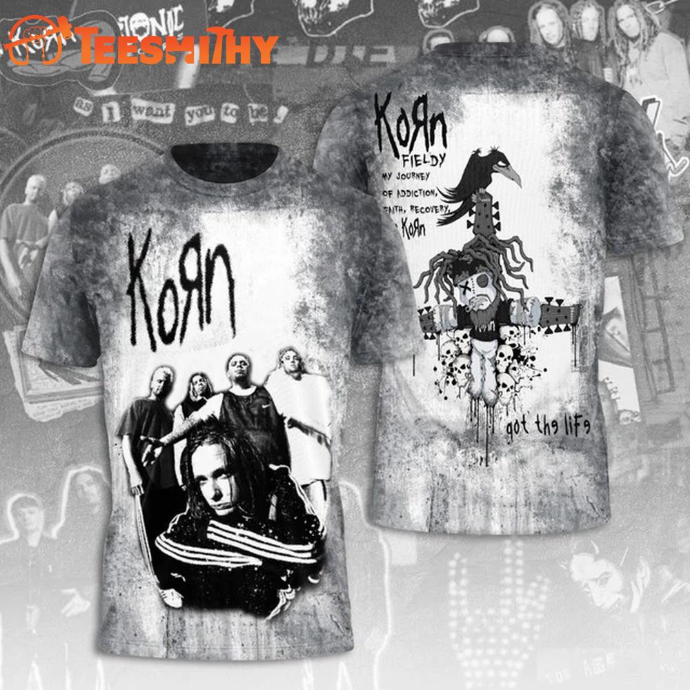 Korn Band Euro Tour 2026 New Design T Shirt