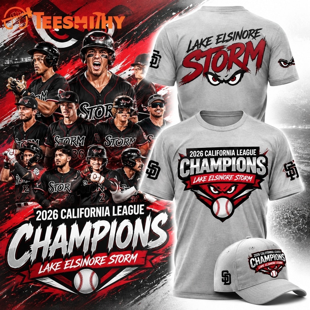 Lake Elsinore Storm 2026 California League Champions Limited Edition 3D Shirt