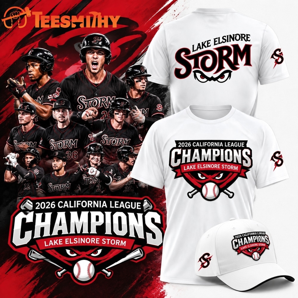 Lake Elsinore Storm 2026 California League Champions White T Shirt
