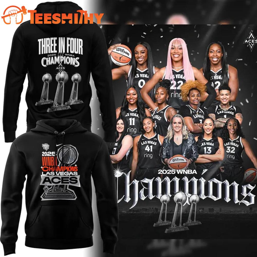 Las Vegas Aces 2025 WNBA CHAMPIONS LOCKER ROOM Hoodie