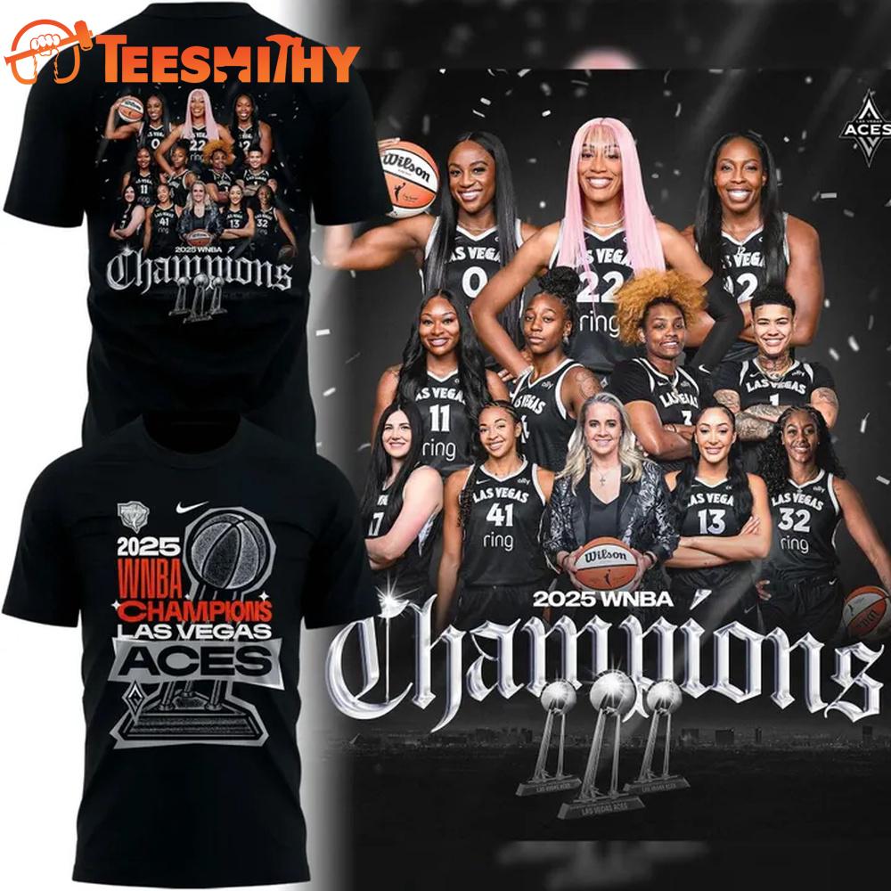 Las Vegas Aces 2025 WNBA CHAMPIONS LOCKER ROOM T Shirt