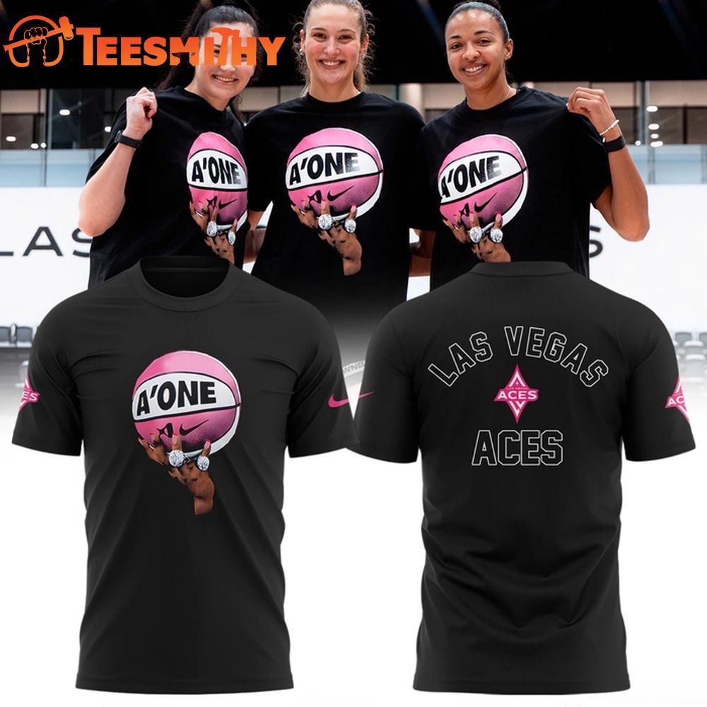 Las Vegas Aces Black & Pink T Shirt