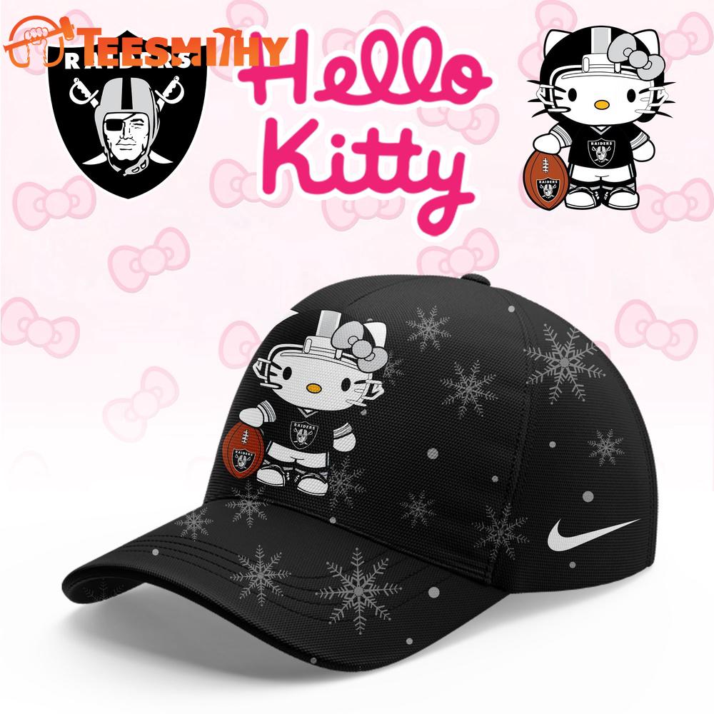 Las Vegas Raiders 2025 Football Christmas Hello Kitty Limited Cap