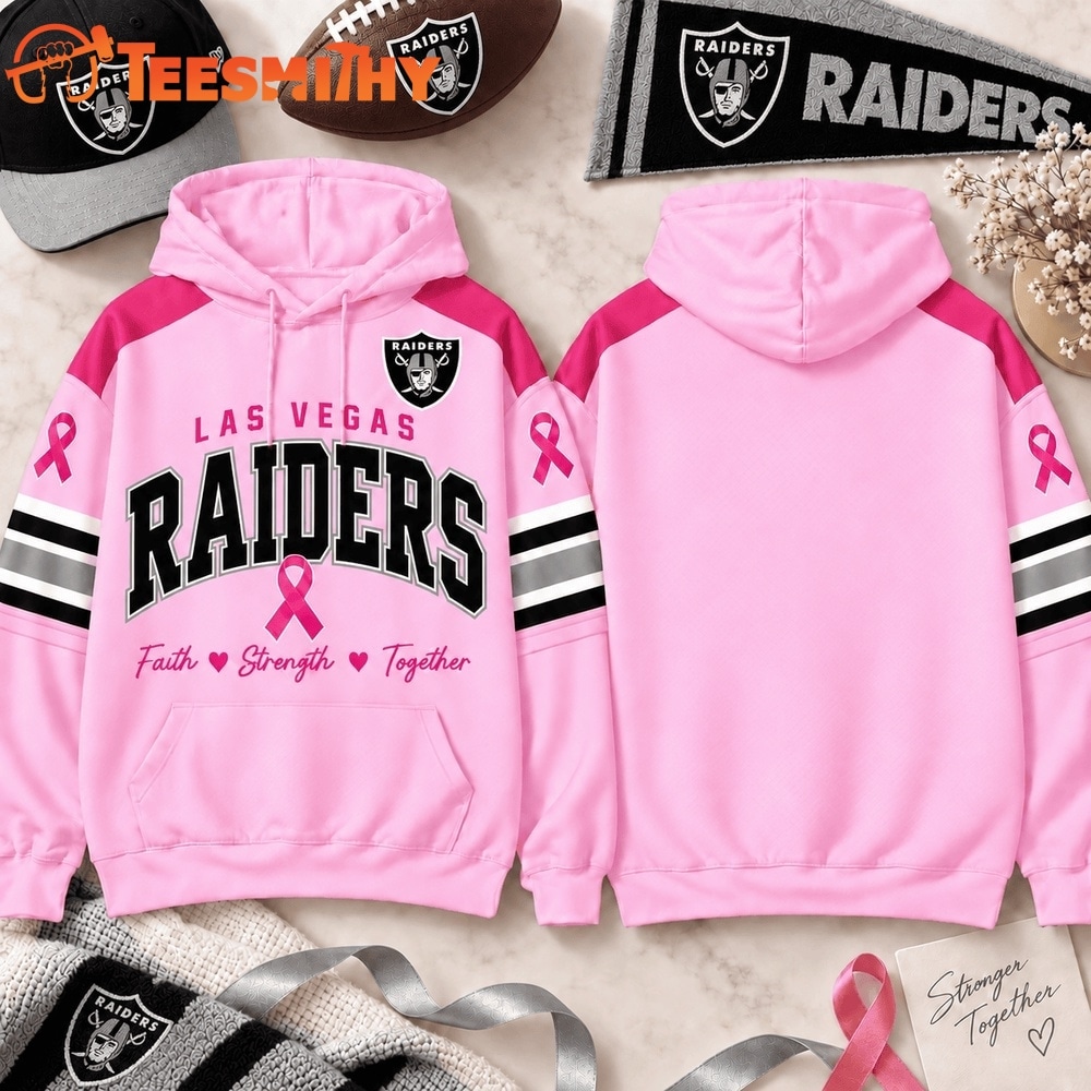 Las Vegas Raiders 2026 NFL Breast Cancer Awareness Game Day Hoodie Shirt