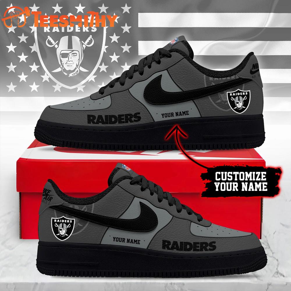 Las Vegas Raiders 2026 NFL Custom Air Force 1 Shoes Sneaker