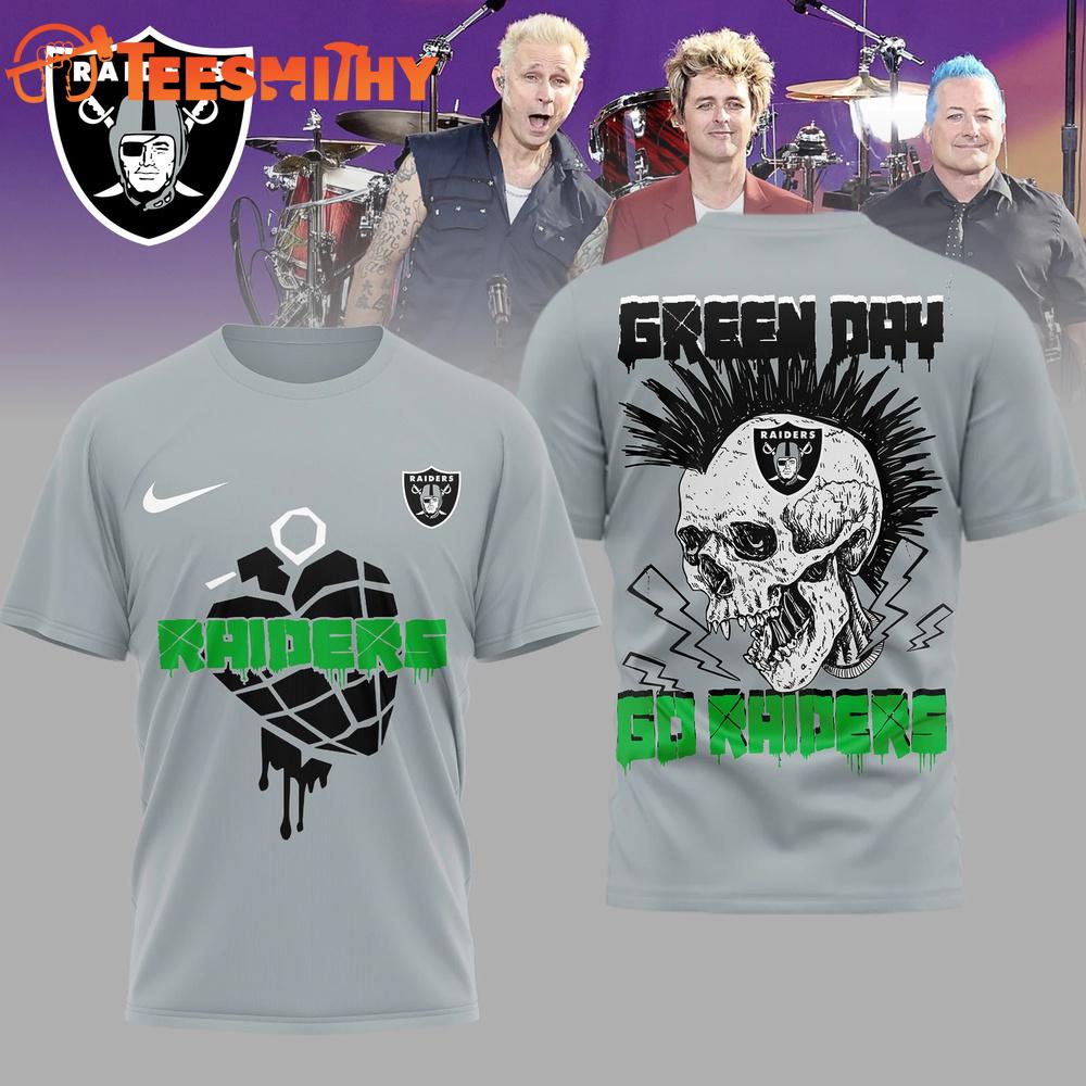 Las Vegas Raiders 2026 NFL Green Day Football Unisex 3D Shirt