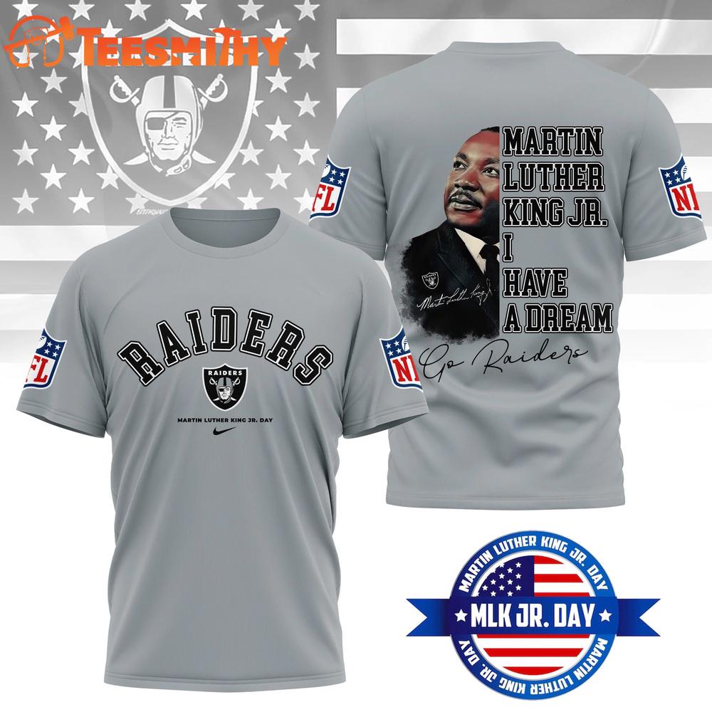 Las Vegas Raiders 2026 NFL Martin Luther King JR. Day 3D Shirt